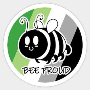 Bee Proud Aromantic Flag Sticker